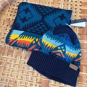 NWT Pendleton Wool Hat and Scarf set